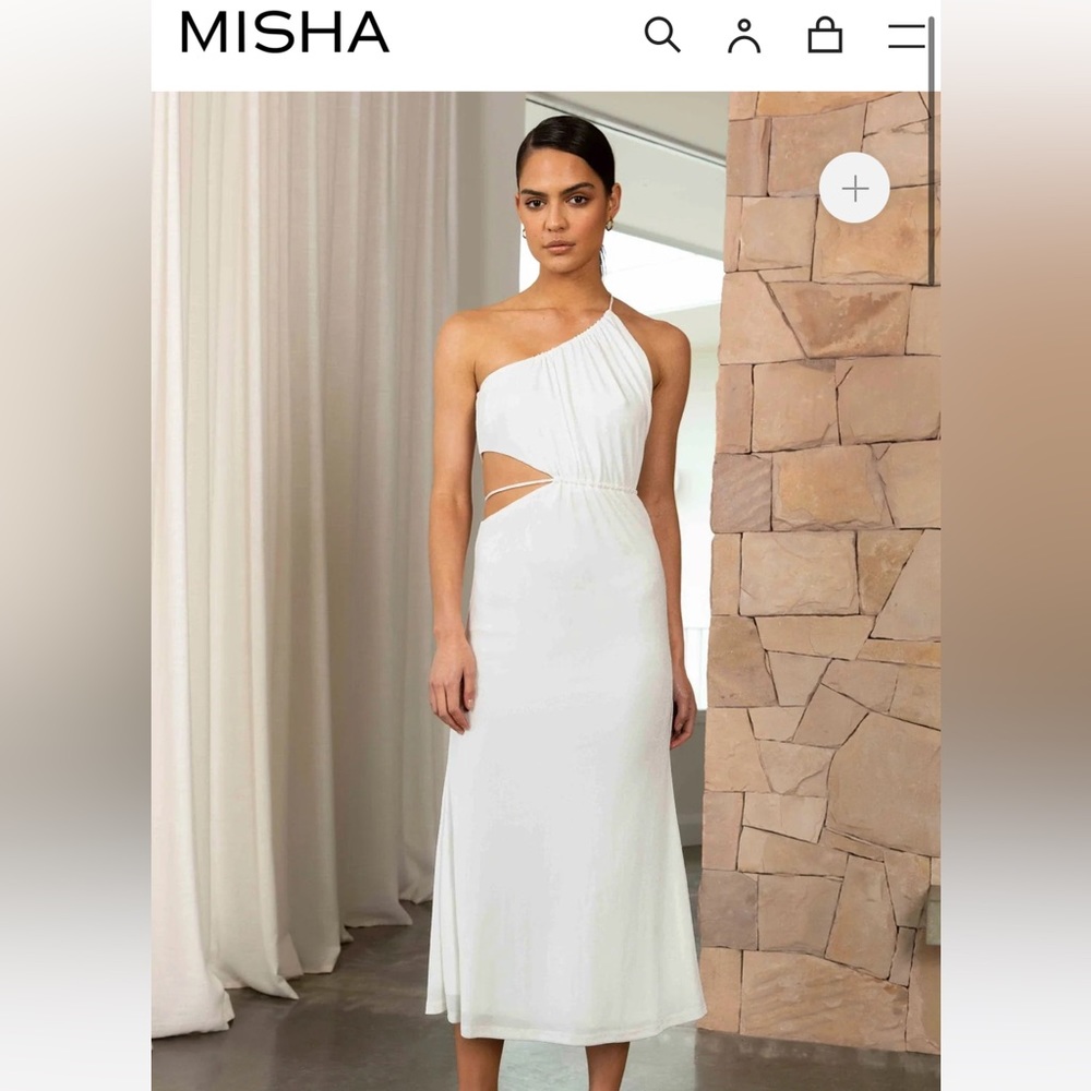 MISHA ADARA MIDI DRESS